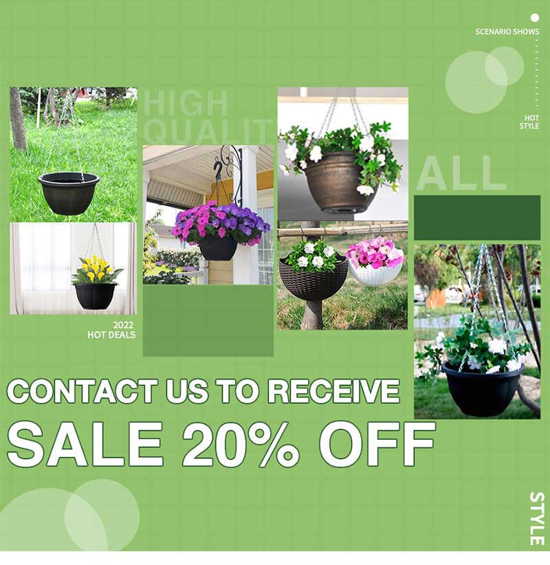 14 Inch Plastic Hanging Baskets